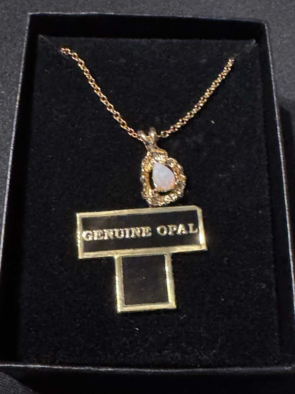 Vintage Opal Route of Beverly Hills Cabachon Faux Gold Nugget